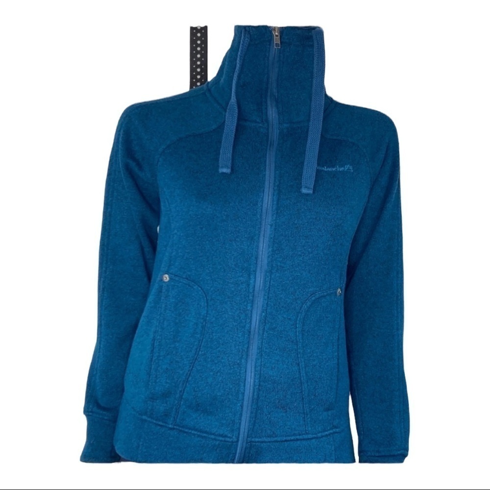 Avalanche Thumb Holes Fleece Lined Mock Jacket Sm